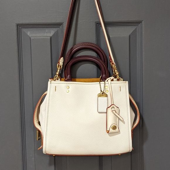 Coach Rogue 25 Chalk and Oxblood - Picture 7 of 16